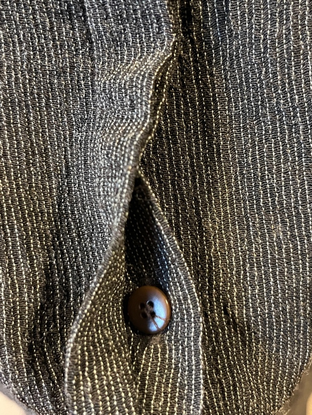 Vintage Eileen Fisher Dark Charcoal Long Sleeve Wool Blend Skirt Set - Picture 3 of 10